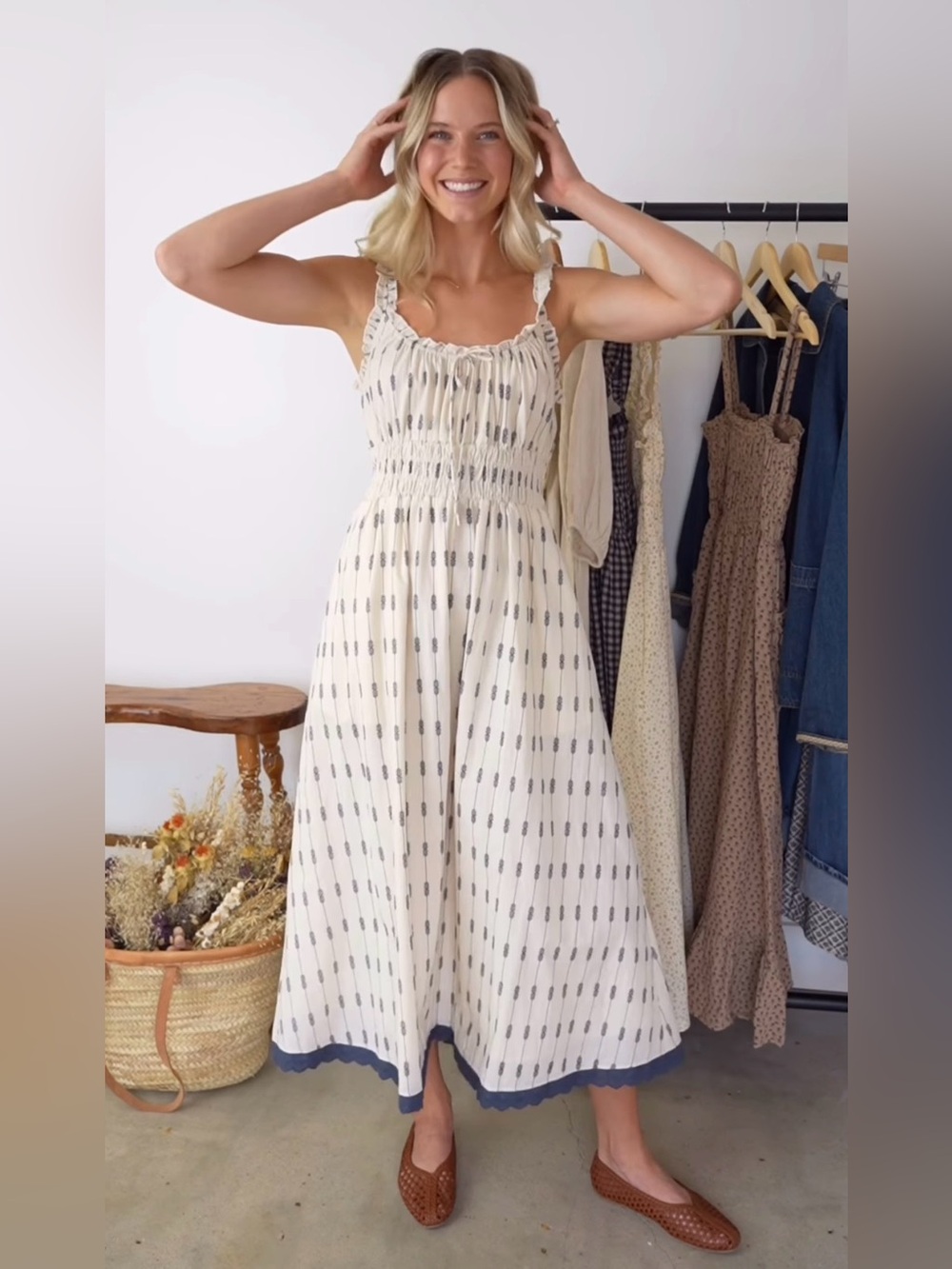 Neuflora Tuscany Dress Cream women’s size XS NWT
